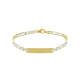 Herren-ID-Armband aus 18 Karat Gold – 750er Goldarmband mit Gravurplatte - 172762